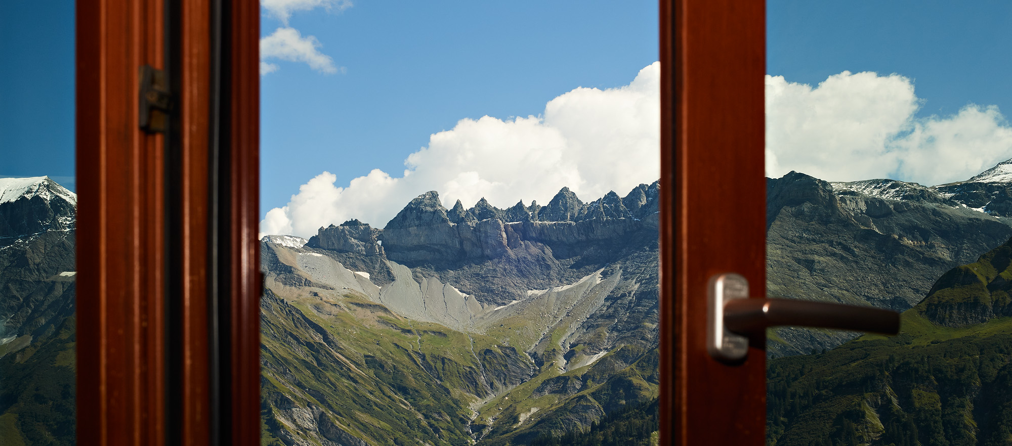 Das Ski- und Ferienhaus Alpina im Sommer